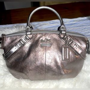 STUNNING COACH Madison / Carriage Collection Silver/Bronze Bag LIMITED EDITION